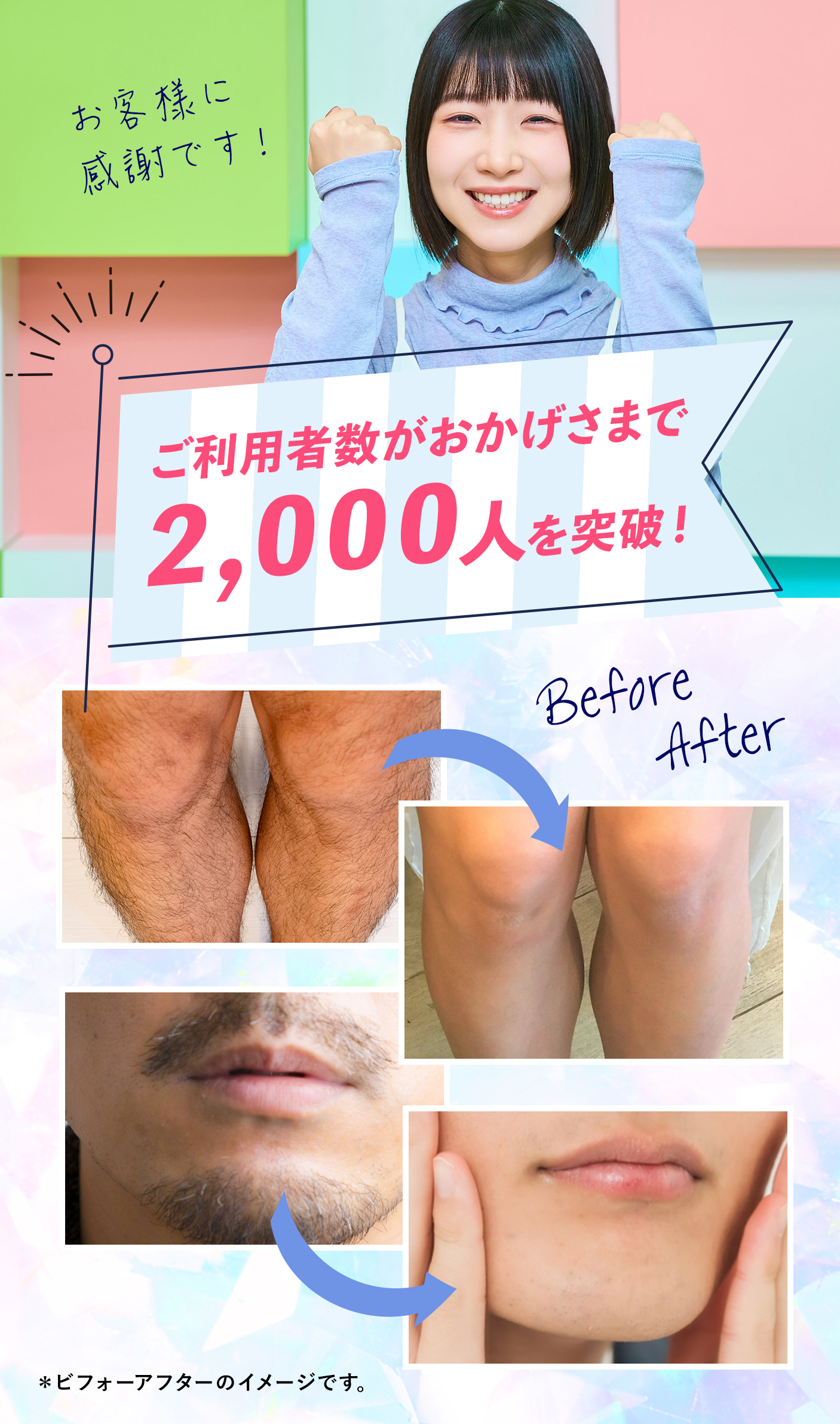 ご利用者様がおかげさまで多数